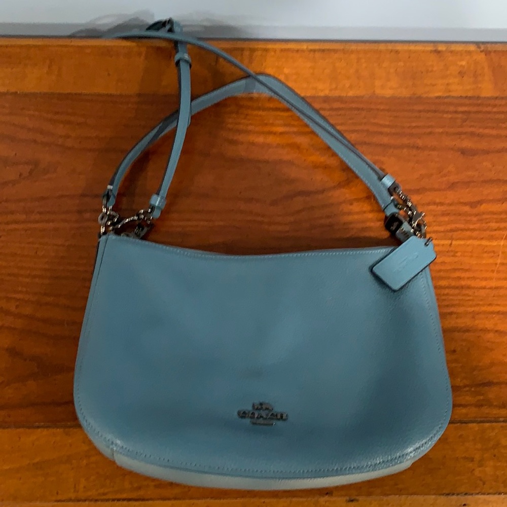 Blue Coach shoulder bag
